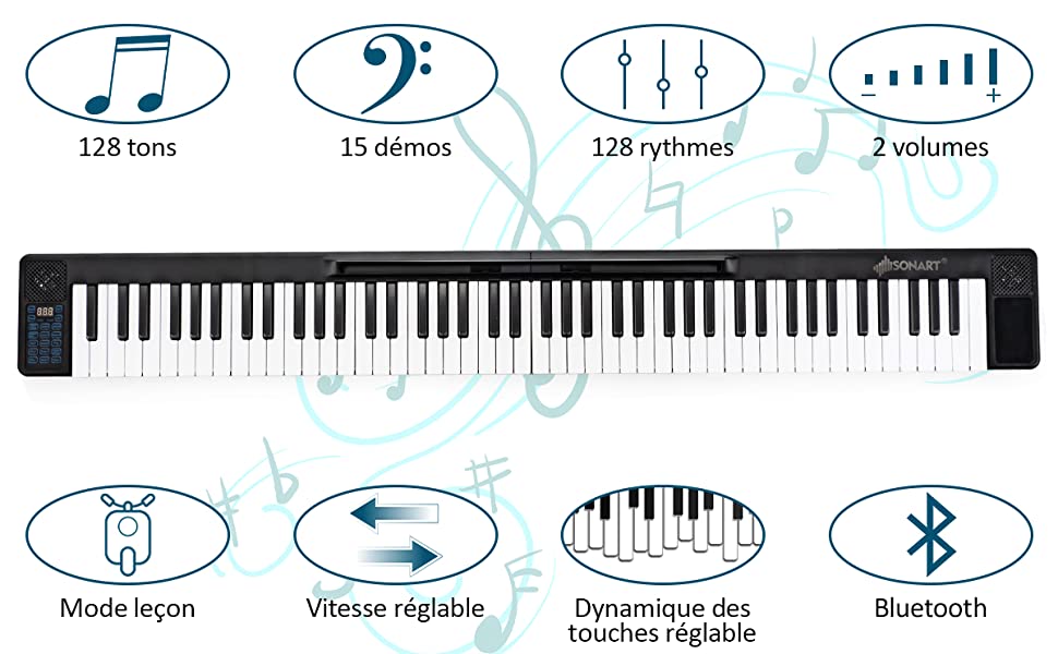 Housse de transport Roland à roulettes pour pianos numériques 88 touches