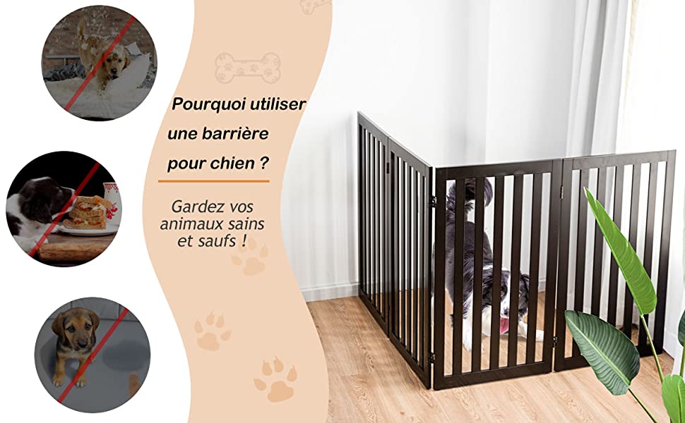 Barrière d'escalier - Barrière d'escalier - Clôture d'escalier - Barrière  pour chien 