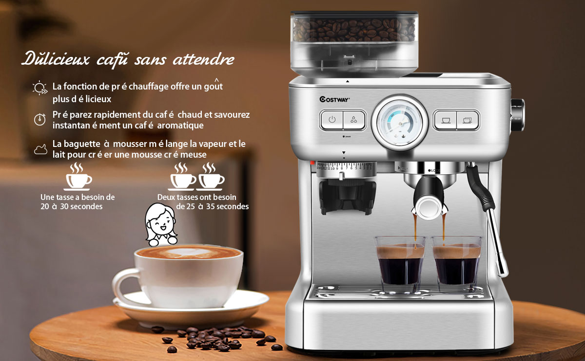 Machine à café résistante à la chaleur, pratique, entièrement automatique,  Tube et brosse, accessoires durables - AliExpress