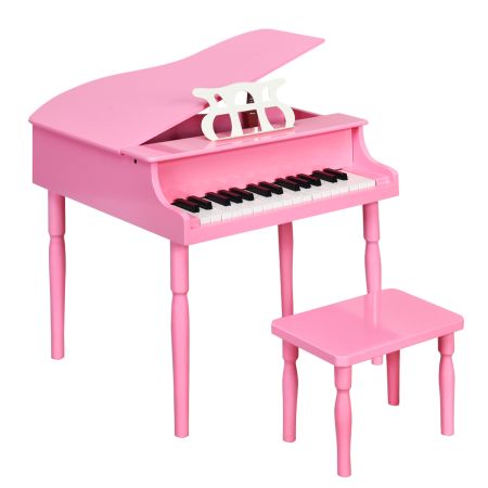 Piano Pour Enfants De 3+ Ans Avec 31 Touches,tabouret,microphone, Effets  Lumineux, 45x23x45cm, Bleu - Jeux d'imitation BUT