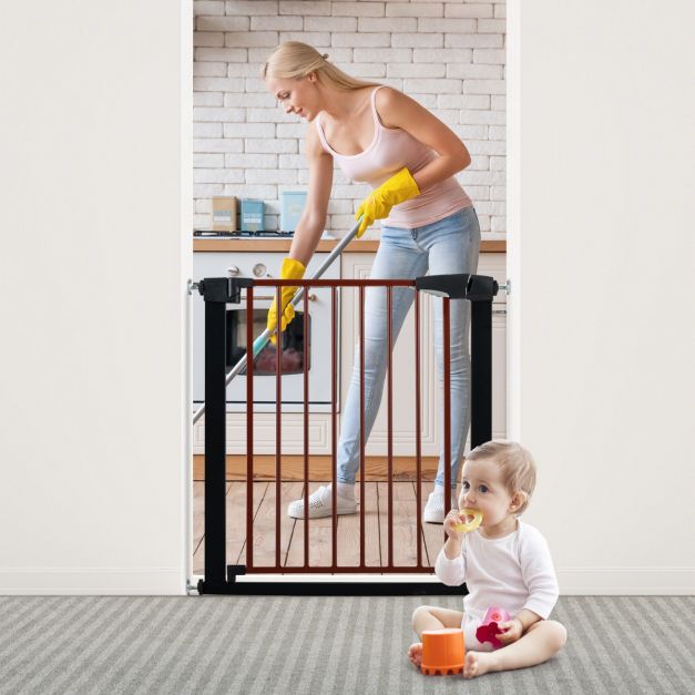 Barrière de sécurité enfant extensible Barrière d'escalier fermeture facile  H.76 x l.75 - 111