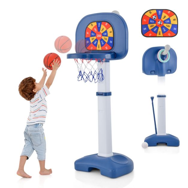 Panier de basket en plein air pour enfants, Mini panier de basket avec 3  balles