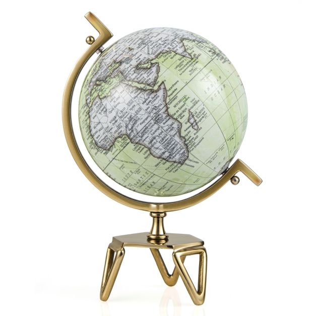 Globe Terrestre Décoratif de 26 cm Antique Globe Géographique avec