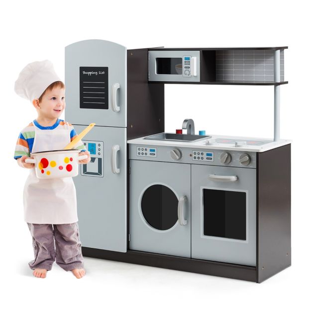 Mini maison de jeu pour enfants jouets filles machine à laver réfrigérateur  cuisine - Rose