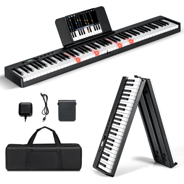 Cademe – clavier de Piano numérique rouge à 88 touches, avec support de  musique détachable, écran LCD, Triple pédale, MIDI - AliExpress