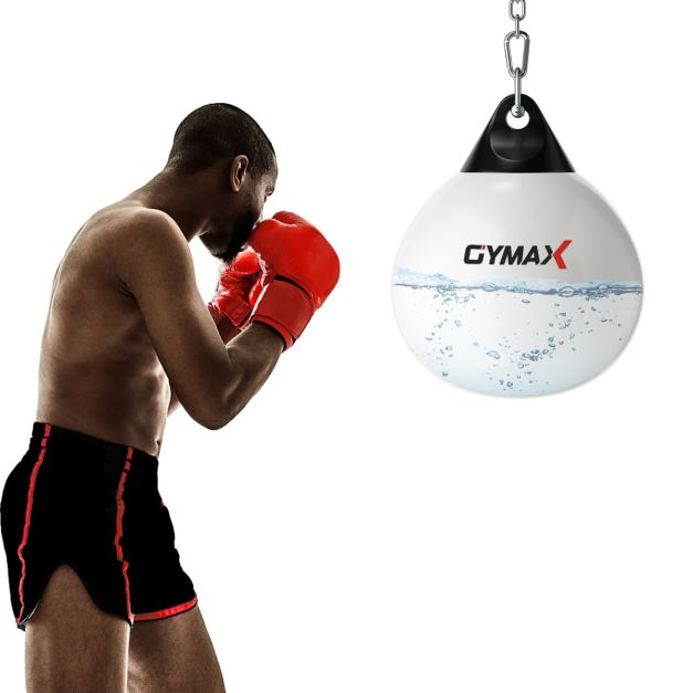 GYMAX Punching Ball avec Hauteur Réglable, Sac de Frappe sur Pied