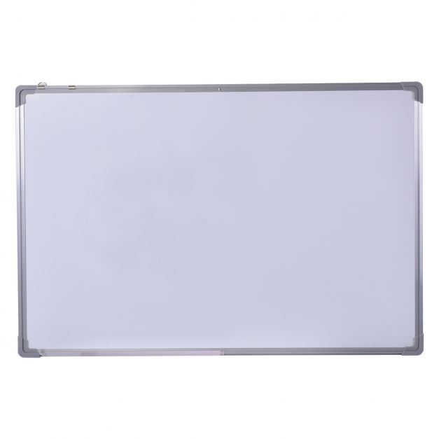 Tableau Blanc Effaçable à sec Surface Magnétique Cadre Aluminium 2 Aimants  3 Stylos tampon 90*60CM, 70*50CM, 60*40CM, 50*35CM - Costway