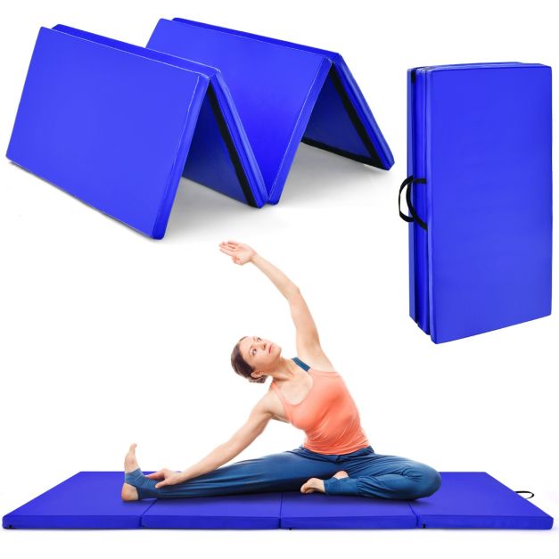 Tapis de gymnastique pliable Tapis portable pour Fitness, Yoga
