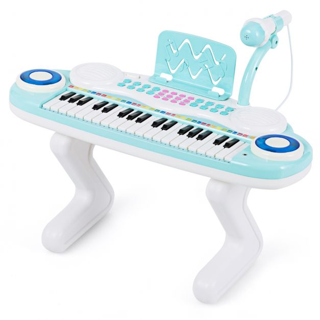 Pianos et claviers pour enfants Hztyyier Kid Piano Clavier Portable  Électronique Musical Karaoké Clavier Multifonctionne 268237