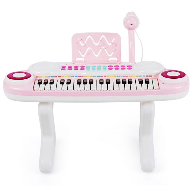 Clavier Piano Jouet Électronique avec Lumières pour Enfants de 3 4 5 6 Ans